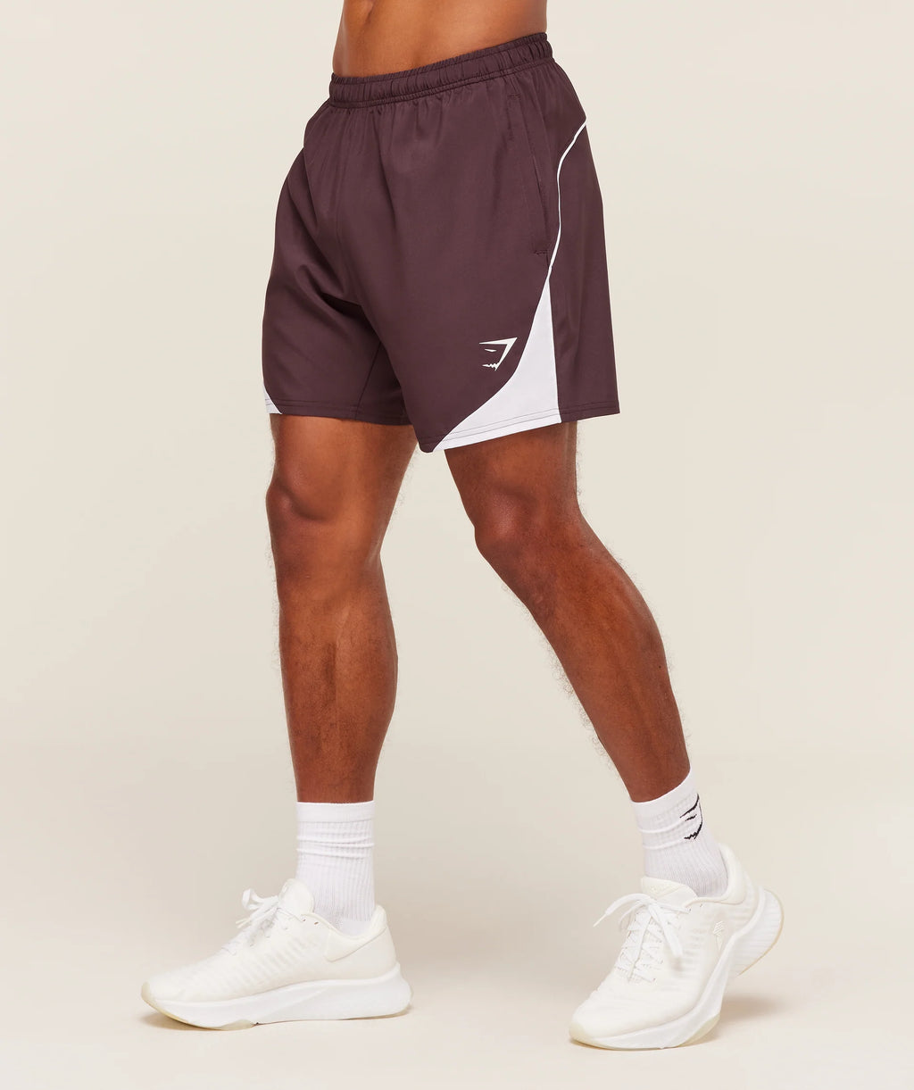 Gymshark Arrival Block Shorts - Cherry Purple