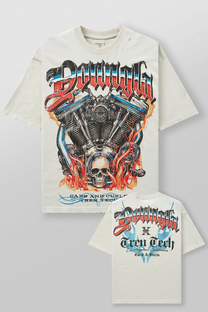 YoungLA Cars and Curls Tee - PREORDER