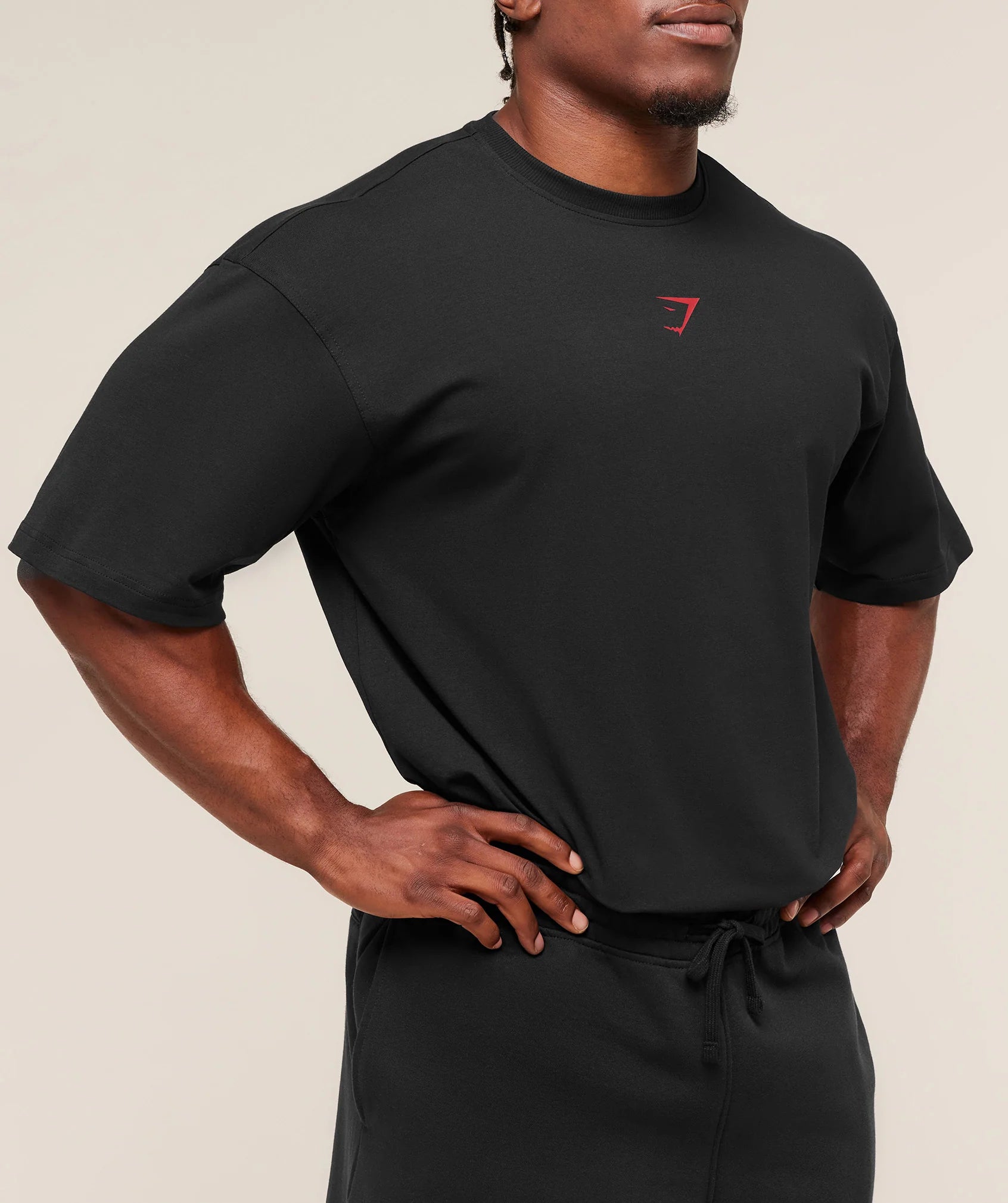 Power T-Shirt Black/Conditioning Red