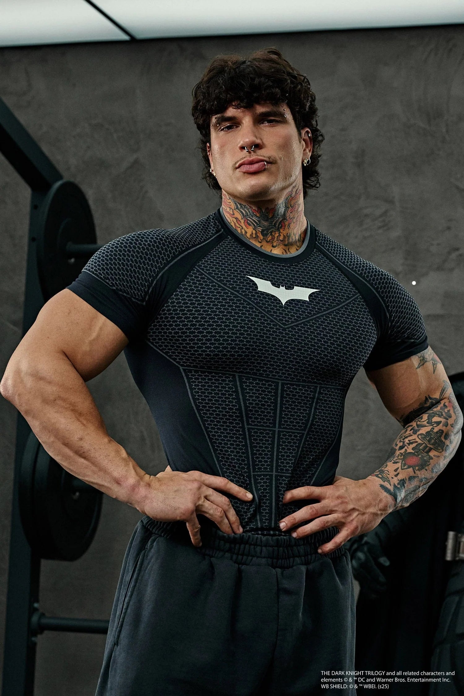 YoungLA Batman Compression Shirt - Black