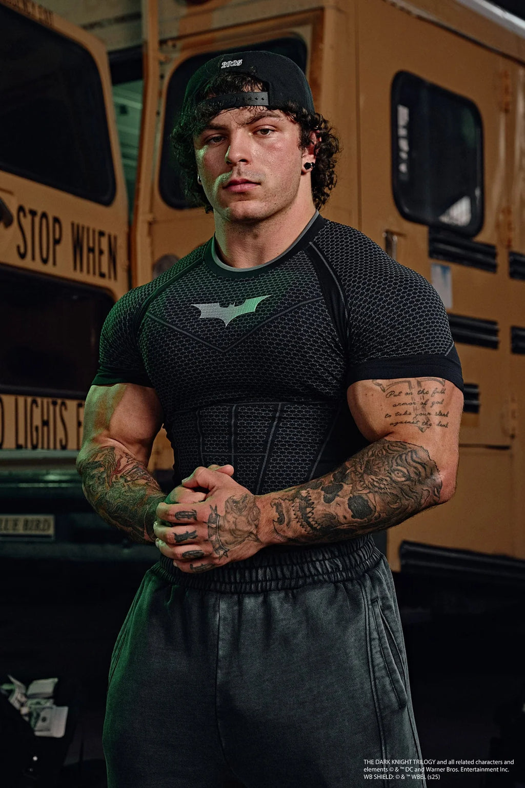 YoungLA Batman Compression Shirt - Black