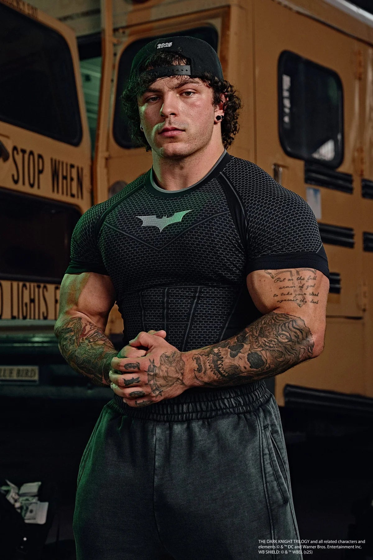 YoungLA Batman Compression Shirt - Black