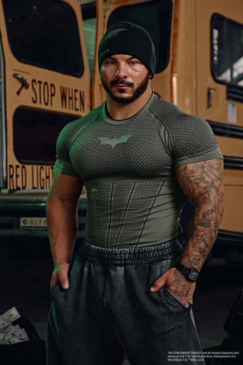 YoungLA Batman Shirt - Grey Green