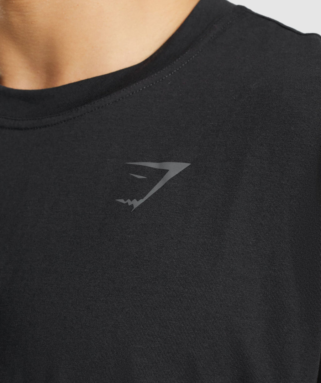 Gymshark Power T-Shirt Black/Cracked Grey